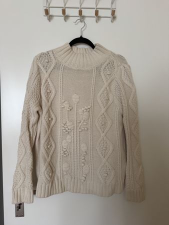 Lieblingsstück Strickpullover beige Grösse 42 gut