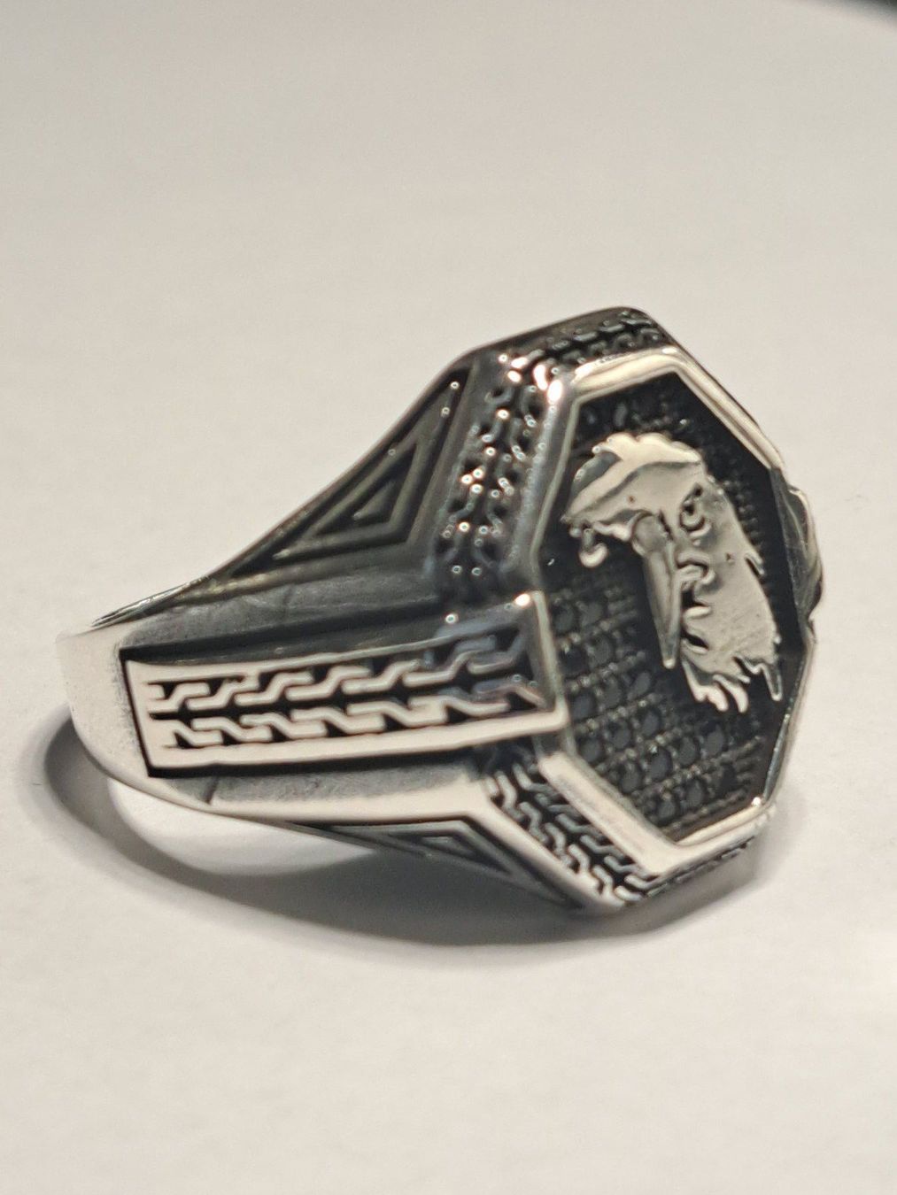Ringe: 0013 - Bague en argent, Aigle, taille 63 – Neu und originalverpackt aus Neuchâtel von NIDAVELIR 1