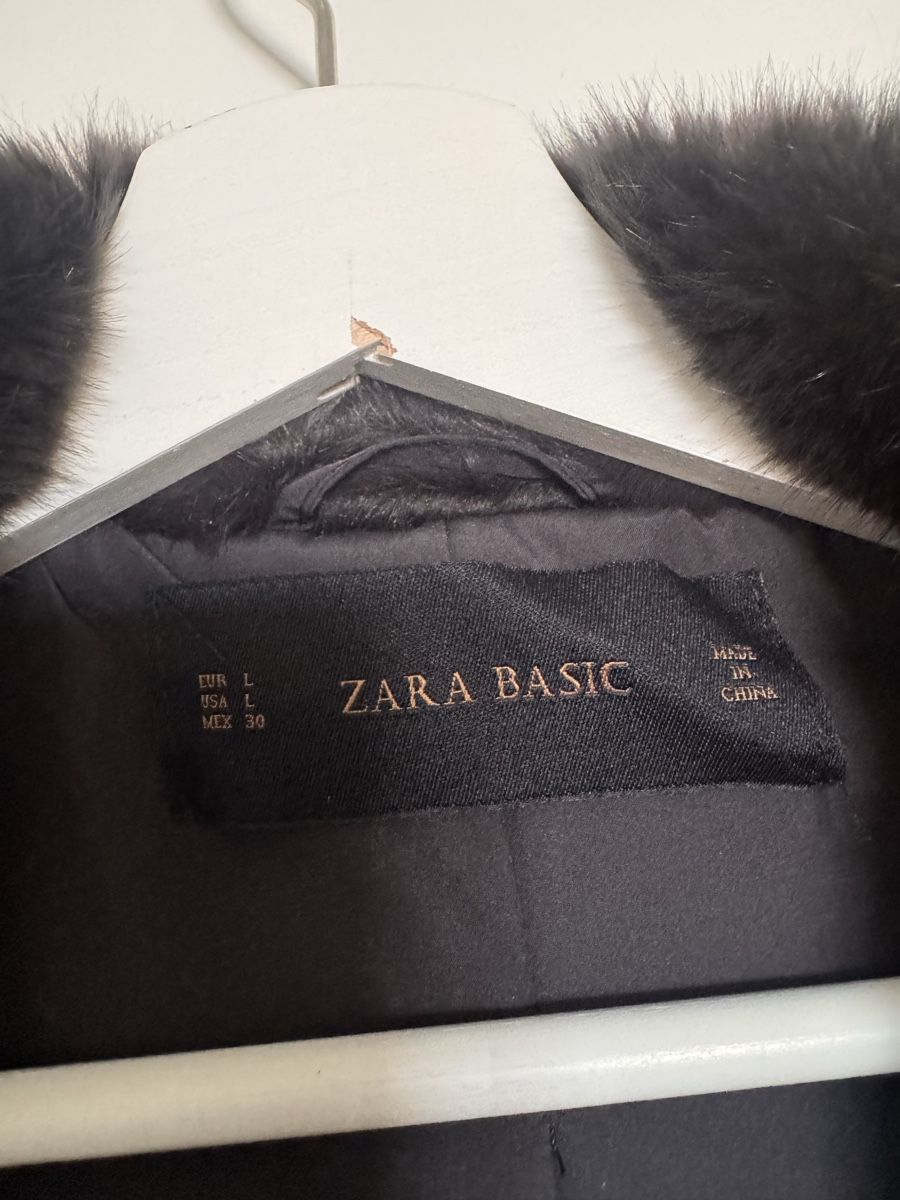 Zara Giacche: Zara Basic Kunstfell Jacke dunkelbraun Grösse L gebraucht – Usato da Zürich venduto da arngi 1