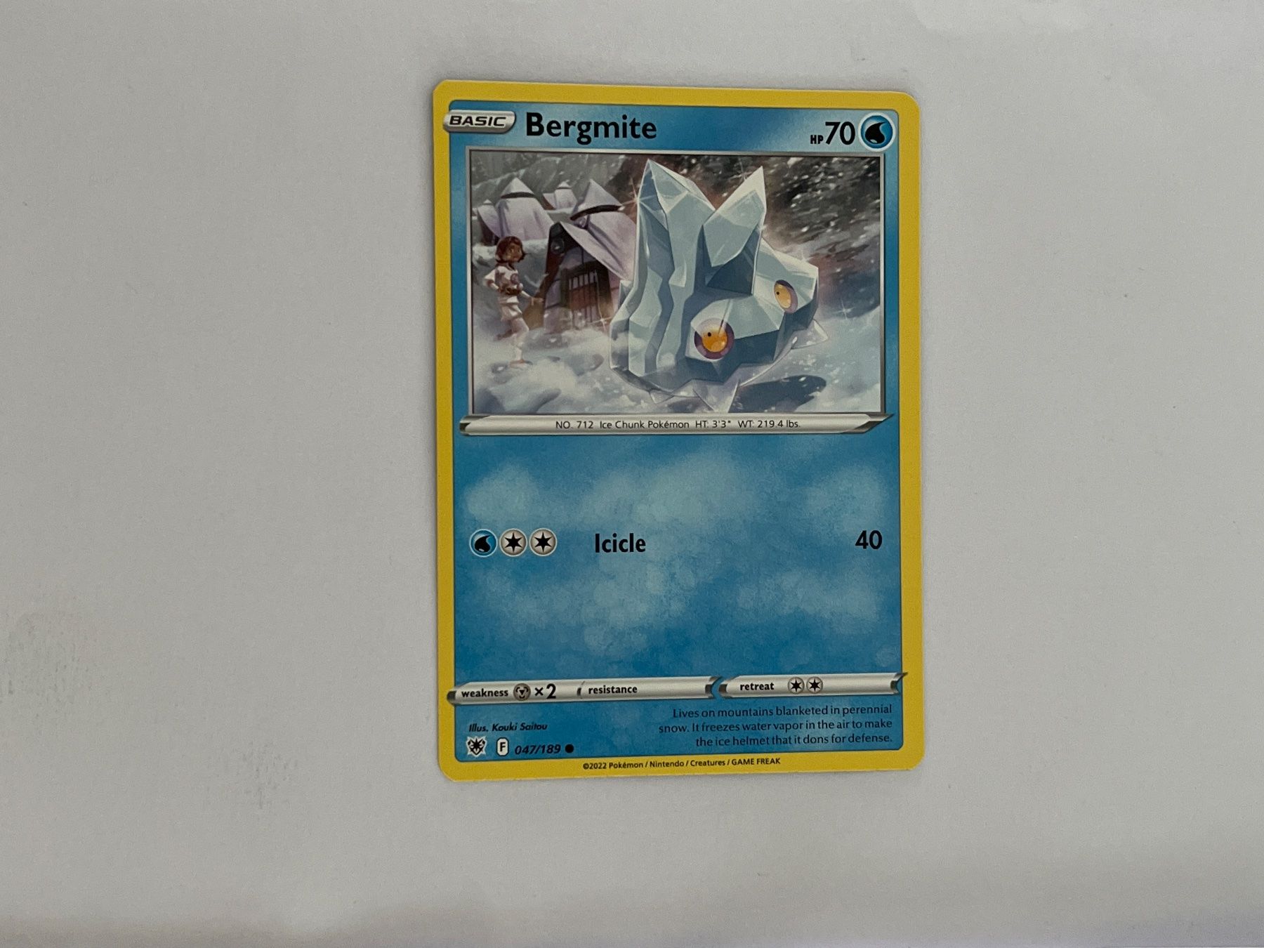 Pokémon Sammelbilder & Trading cards: Pokemon Bergmite 047/189 – Gebraucht aus Oberegg von