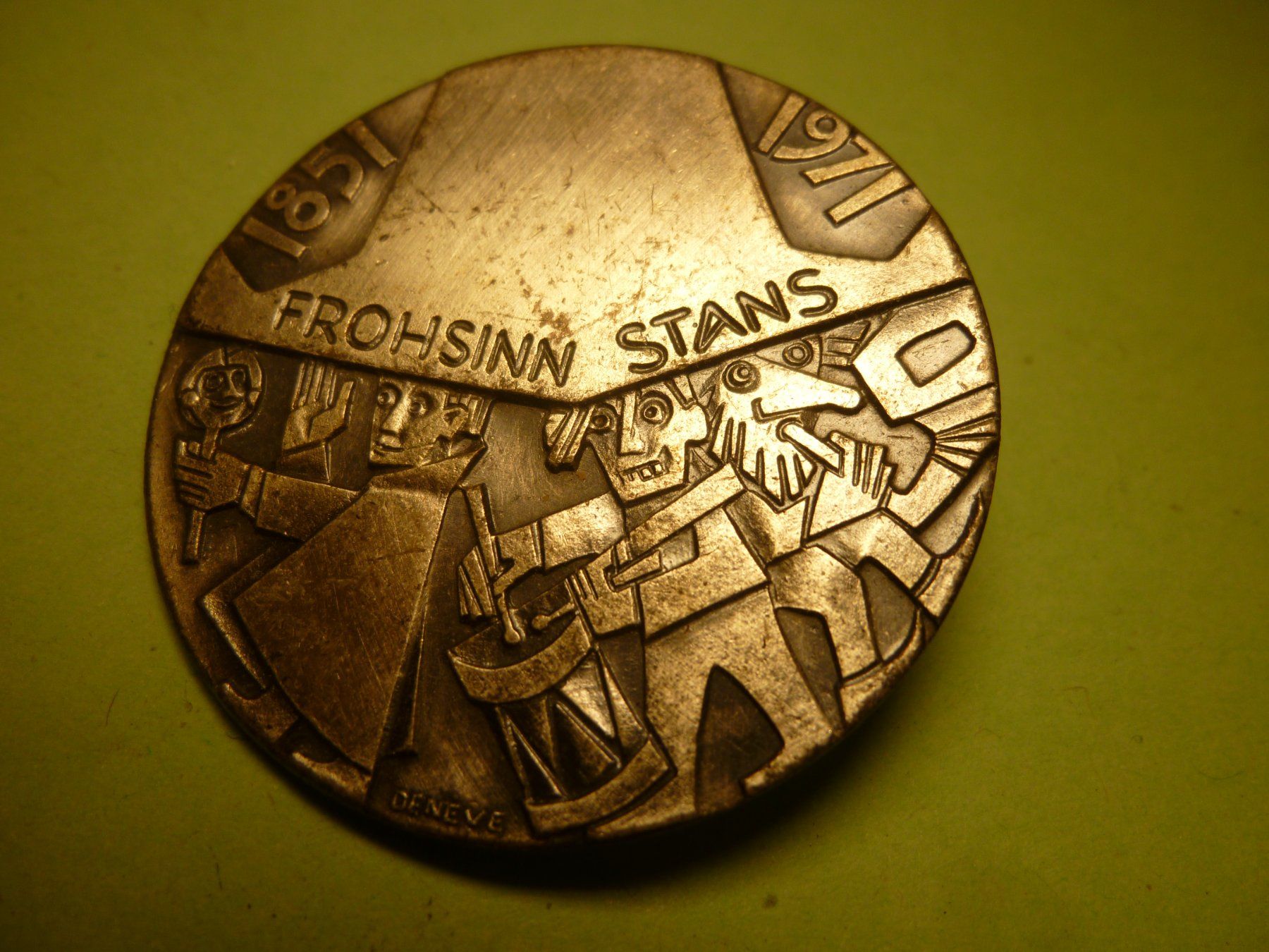 Plaketten & Abzeichen: STANS 1971 SILBER – Gebraucht aus Ried (Muotathal) von Mandarin02