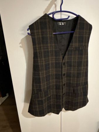 Herren Gilet kariert