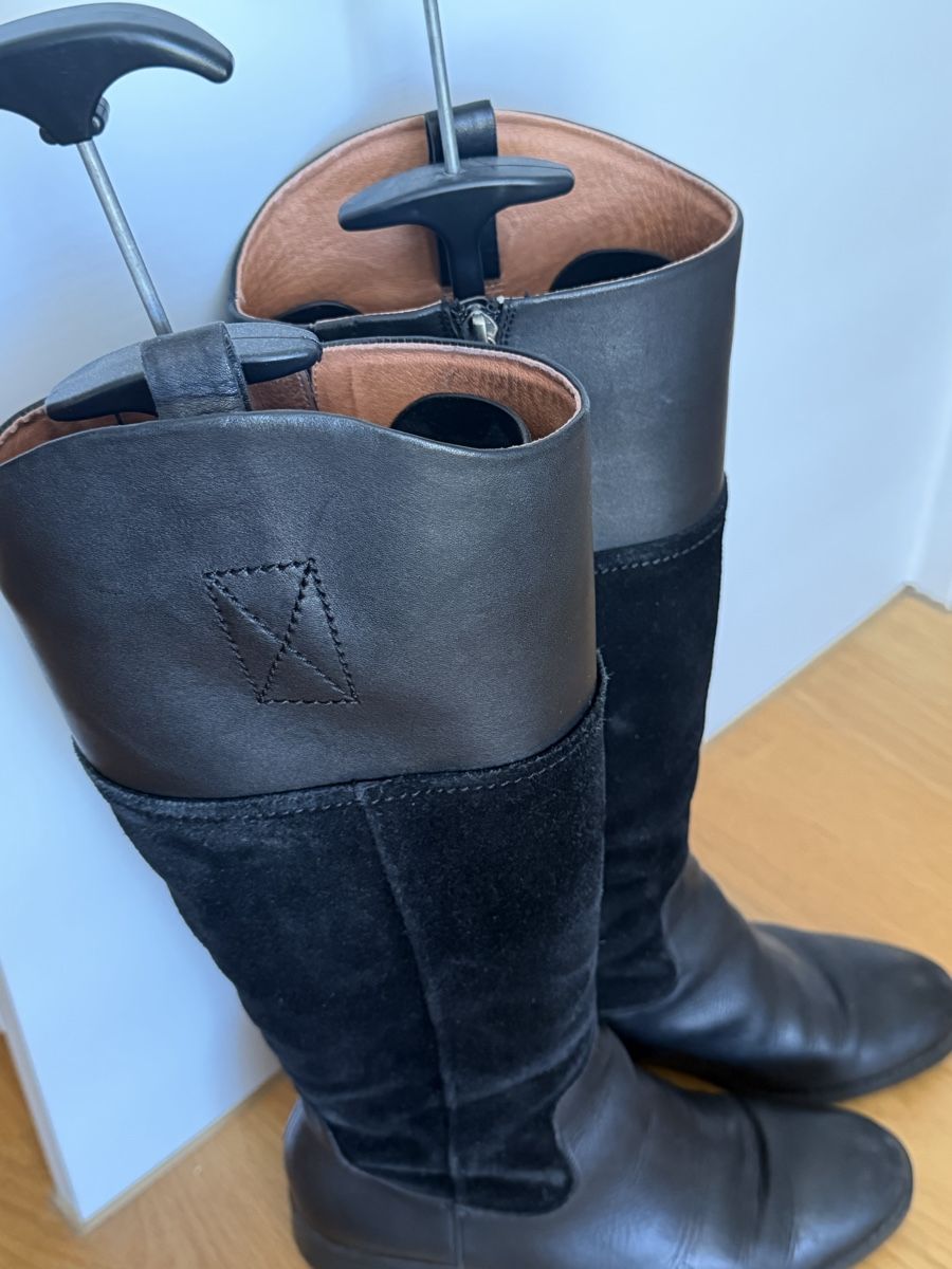 Scarpe da donna: Stiefel Damen Schwarz Leder Grösse 37 – Usato da Eglisau venduto da S.S.K. 3