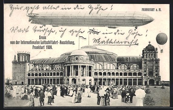 Cartoline postali: Frankfurt a. M., Internationale Luftschi – Usato da Berlin venduto da bartko-reher