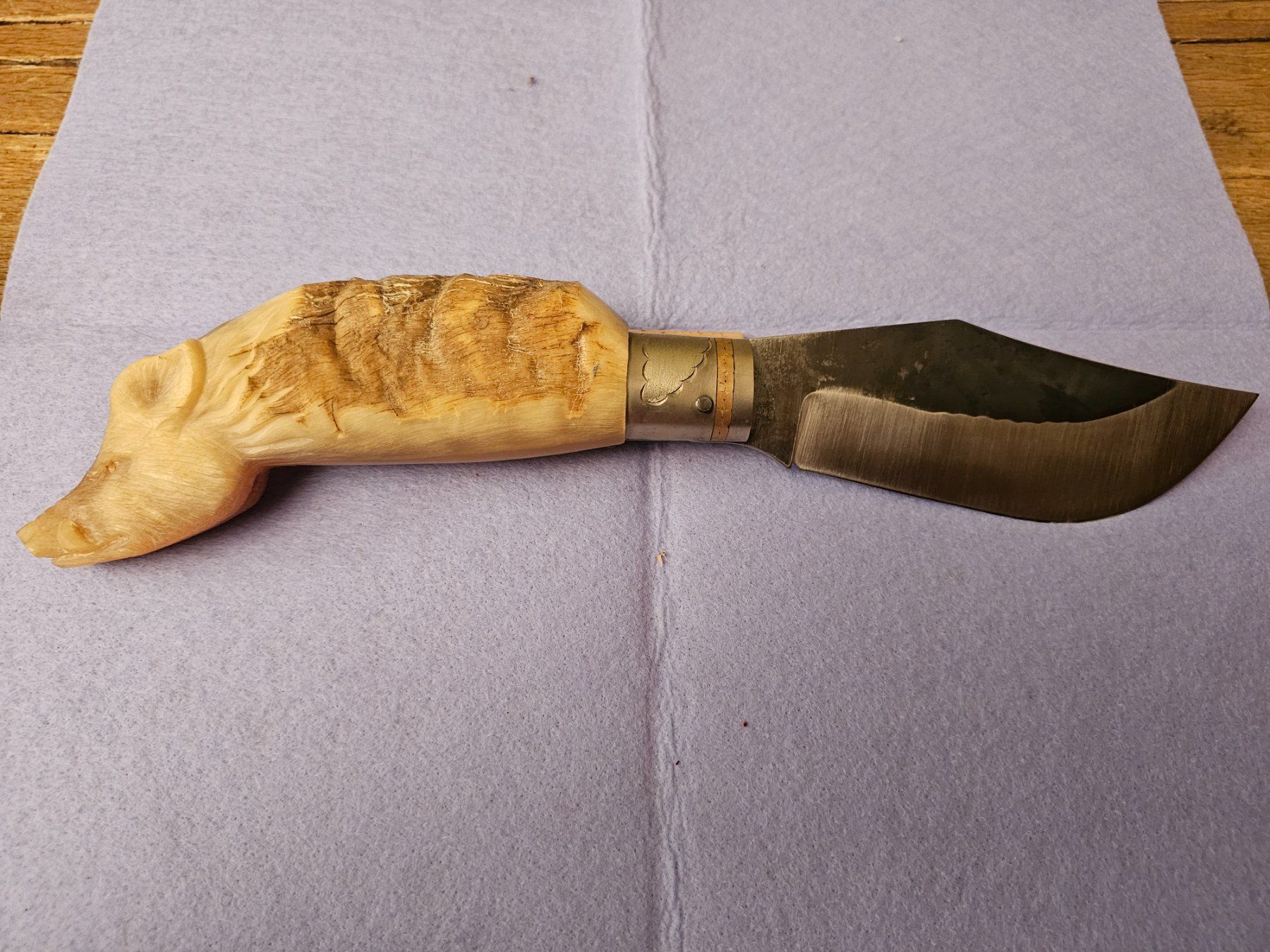 Accessori: Boiccu Arbus Sardegna lama 14,5 cm - corno "cinghiale" – Nuovo e nell'imballaggio originale da Monte Carasso venduto da giave 2