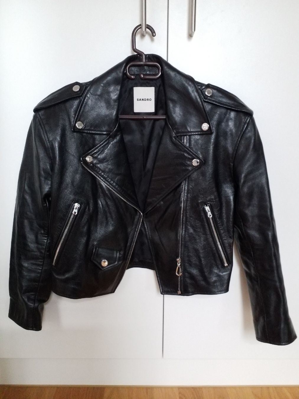 Sandro Giacche: Leather jacket SANDRO – Usato da Luzern venduto da _Lobster_