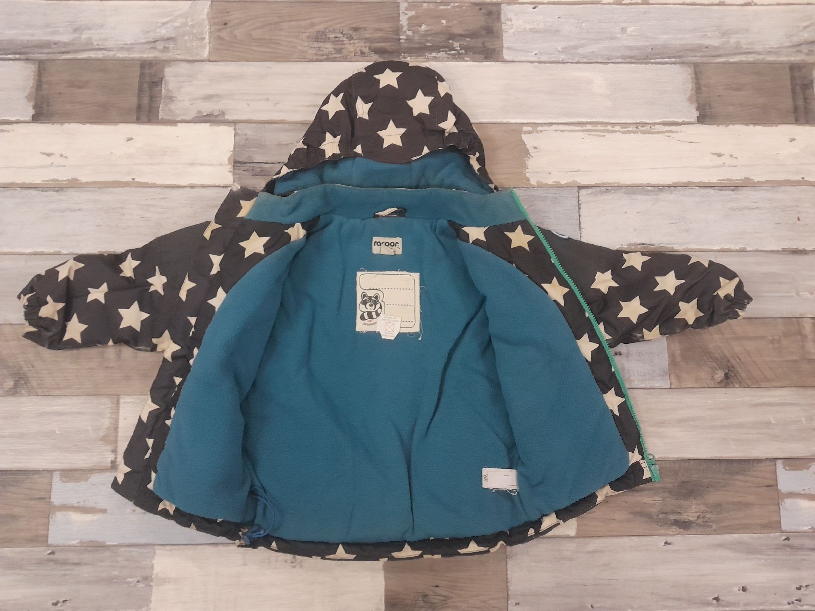 Racoon Jacken & Mäntel: 104 Racoon Jacke Winter blau Sterne – Gebraucht aus Sevelen von boutiquenounou 2
