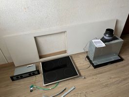 Glaskeramik Kochfeld & Dunstabzugshaube, komplett