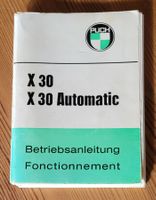 Original Betriebsanleitung Puch X30 Automatik