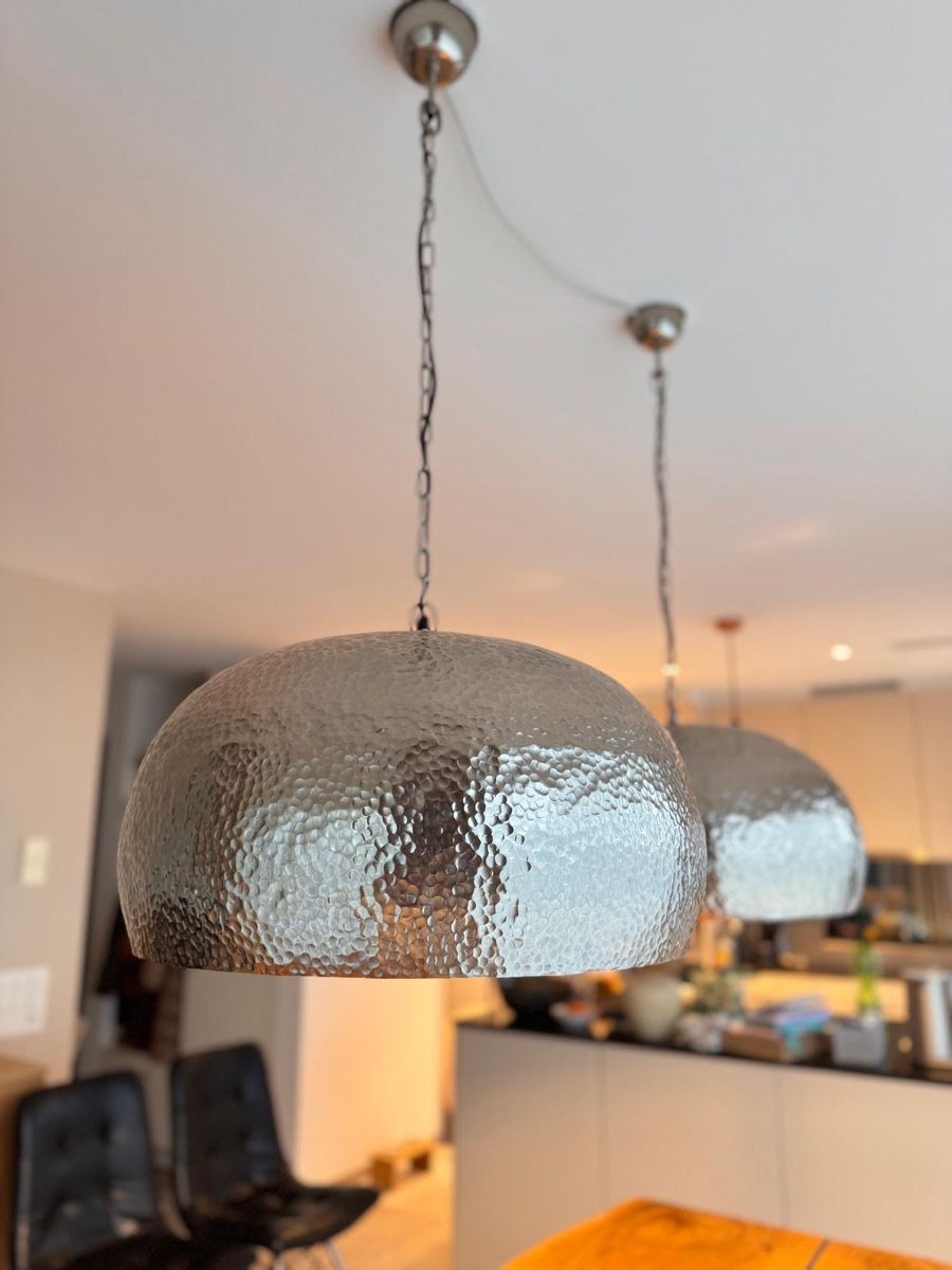 Pfister Lampade: Deckenlampen / Hängelampen aus Eisen - Silber – Usato da Wettingen venduto da fapppio28 1