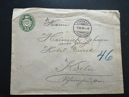 Tübli -Brief  Zürich-Cöln 1894    (V438)