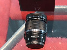 Olympus ED 17mm f1.2 PRO mit Restgarantie