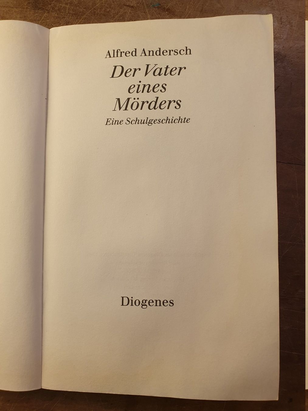 Libri: Der Vater eines Mörders - Alfred Andersch – Usato da Zürich venduto da loosebone 1