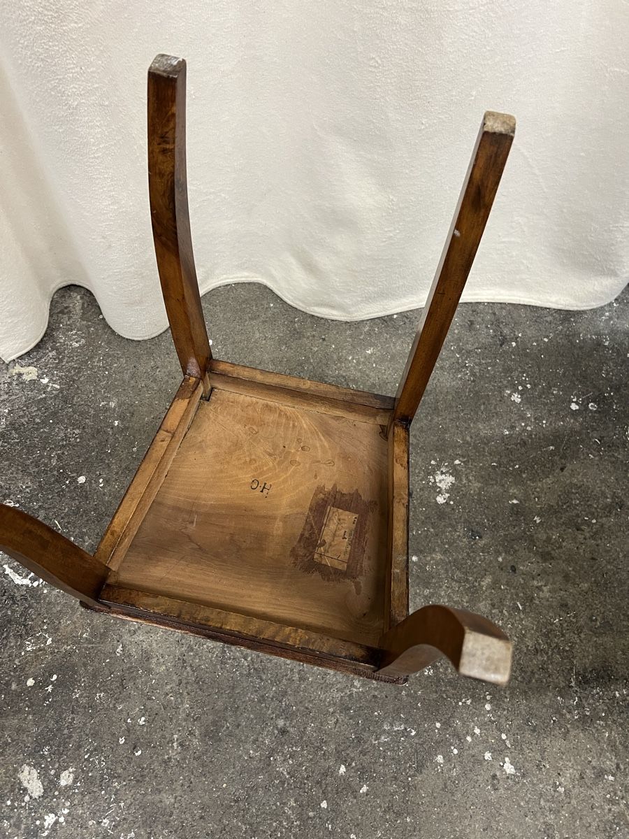 Stühle: Antiker Nussbaum Stuhl, Biedermeier – Gebraucht aus Perlen von Chregle1 4