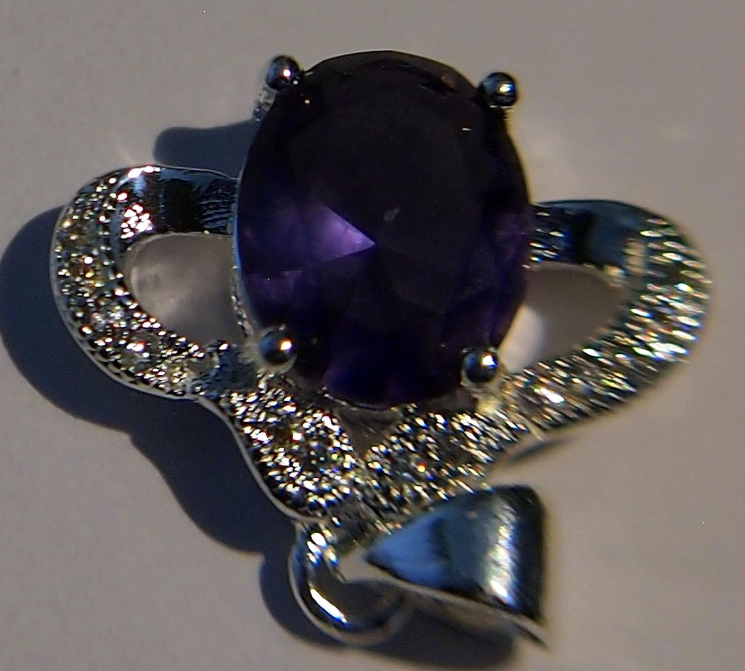 Pietre preziose: 18,55 CTS AMETHYST CRYSTAL ANHÄNGER – Nuovo e nell'imballaggio originale da Reinach BL venduto da Marblue 4