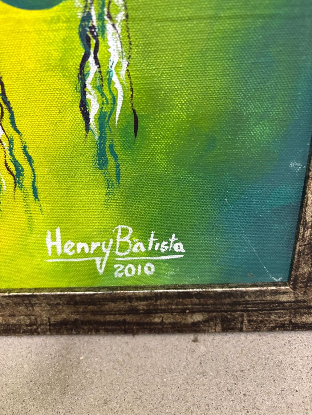 Gemälde: Gemälde von Henry Batista 2010, gerahmt – Gebraucht aus Oberrohrdorf von rododay 1