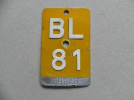 Mofanummer Mofa Nummer BL 81 Baselland 1981 Töffli Geschenk