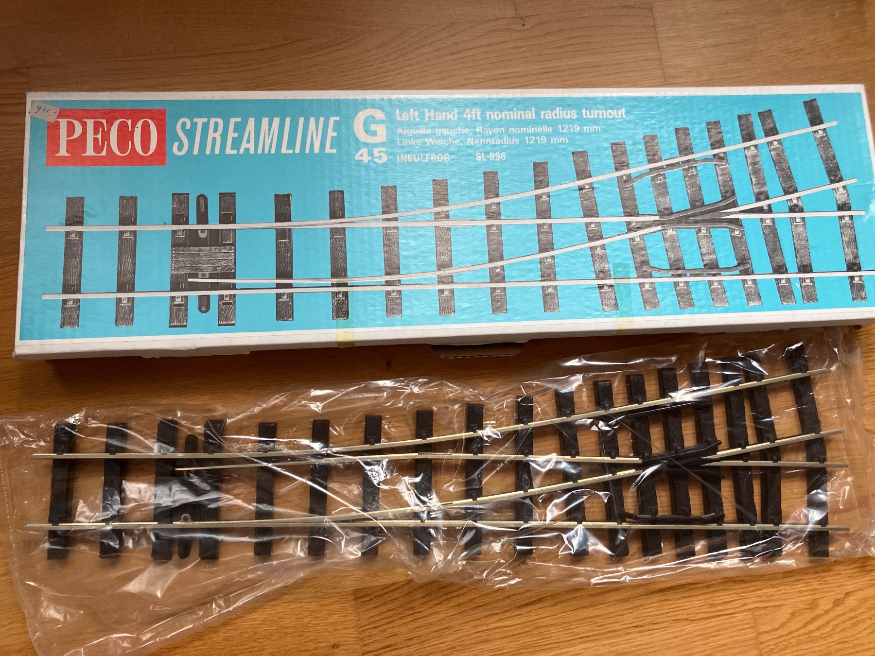 Modellini di ferrovie: Peco Streamline Weiche Spur G – Usato da Nottwil venduto da Gonahr