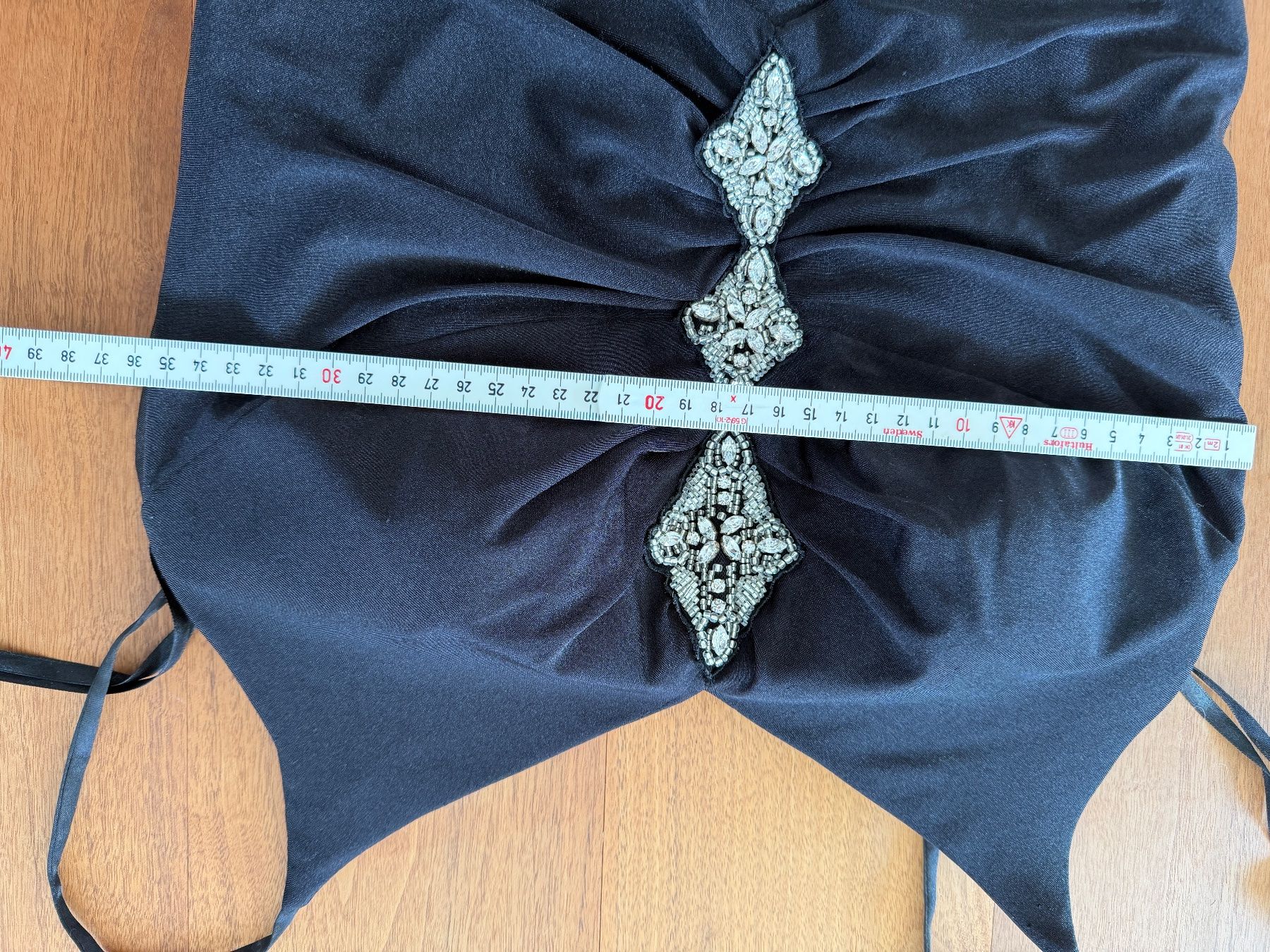 Vestiti: Elegantes, schwarzes modissa Abendkleid mit Strass – Nuovo (secondo la descrizione) da Wettswil venduto da Elsol 3