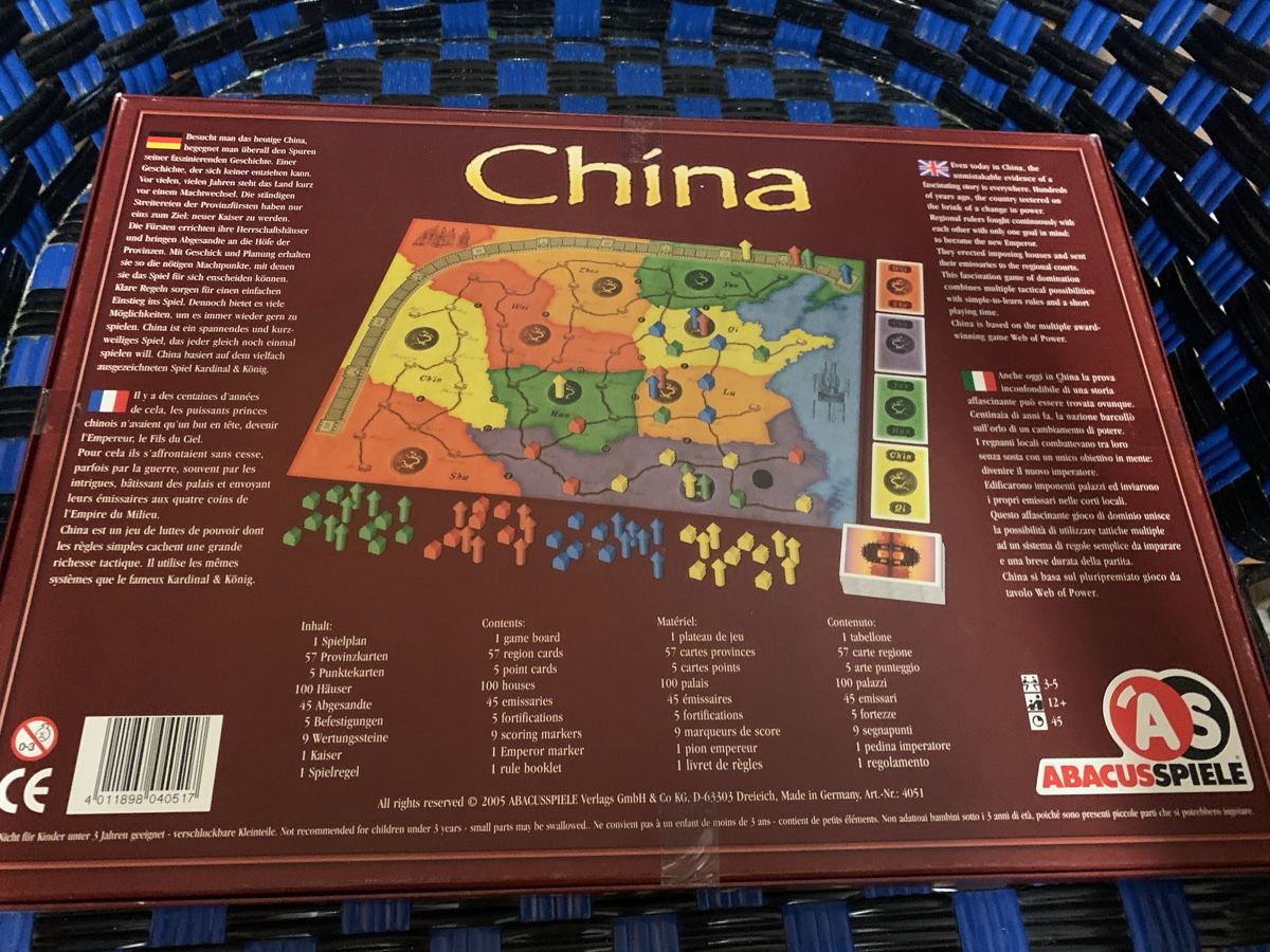 Giochi: China – Usato da Zug venduto da Starkeente 1