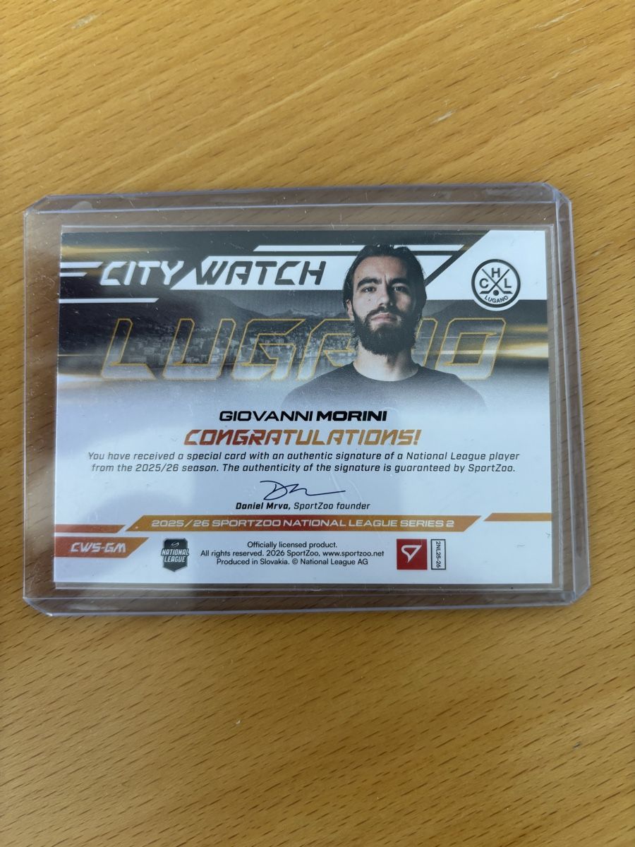 Sportzoo Sammelbilder & Trading cards: Giovanni Morini Signed City Watch 25/35 – Neu (gemäss Beschreibung) aus Dürrenäsch von gasto27 1