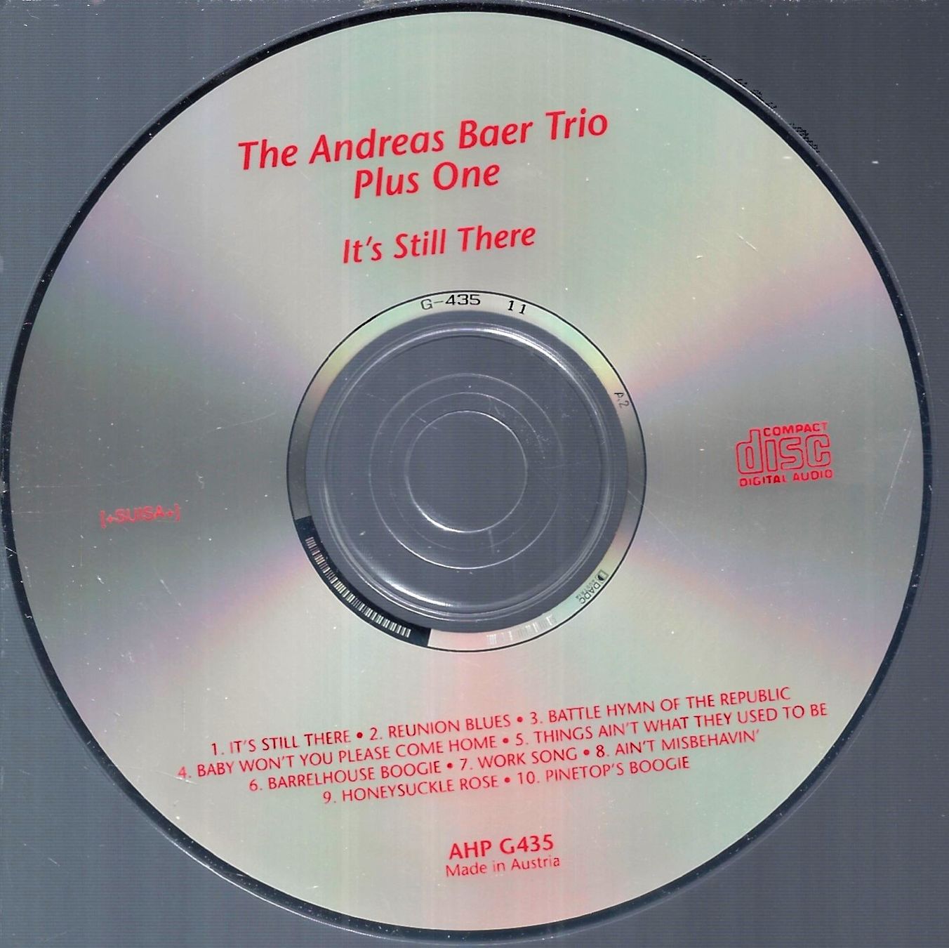 CD: Andreas Baer Trio PLUS ONE David Klein  Boogie Jazz Blues CD – Usato da Kandergrund venduto da Sososo 2