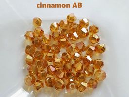 50 Stk. Glas- Perlen mit speziellem Finish 🌈"cinnamon AB"🌈