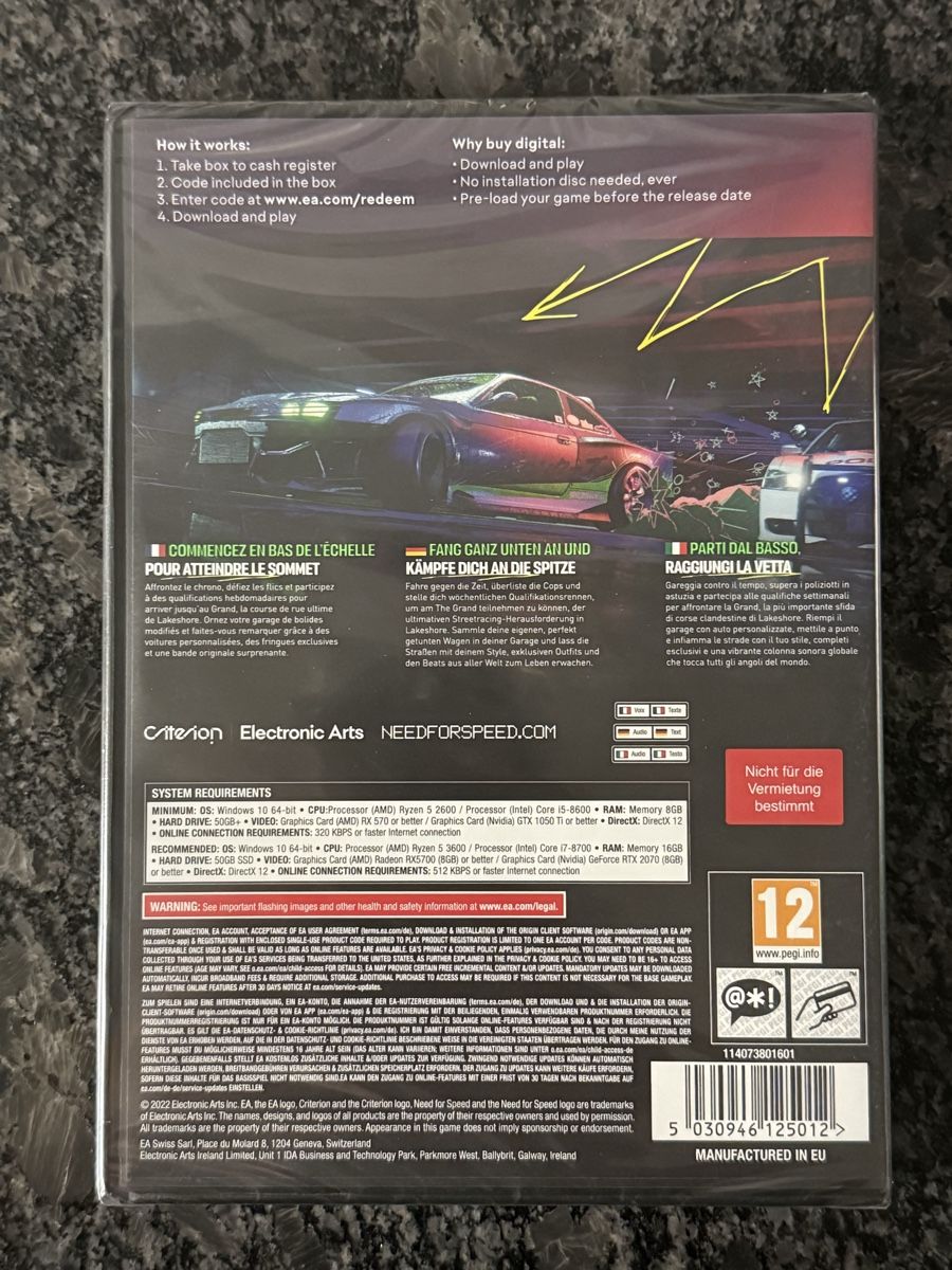 Microsoft Spiele: Need for Speed Unbound PC (Download Code Neu) – Neu und originalverpackt aus Spreitenbach von Diara14 1