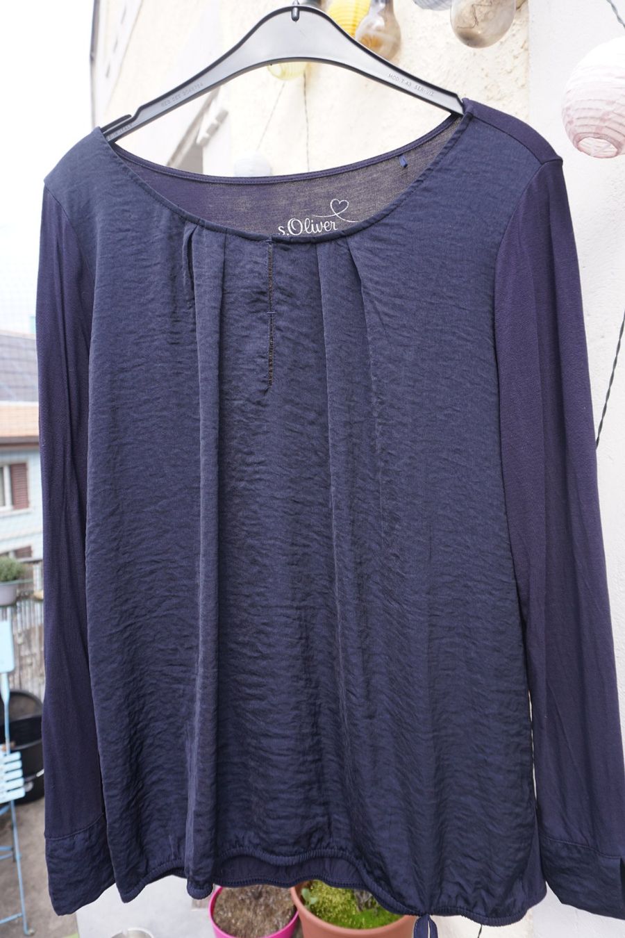 S.Oliver Camicette: S.Oliver Damen Bluse, Grösse 42, Dunkelblau – Usato da Zürich venduto da einalemjena