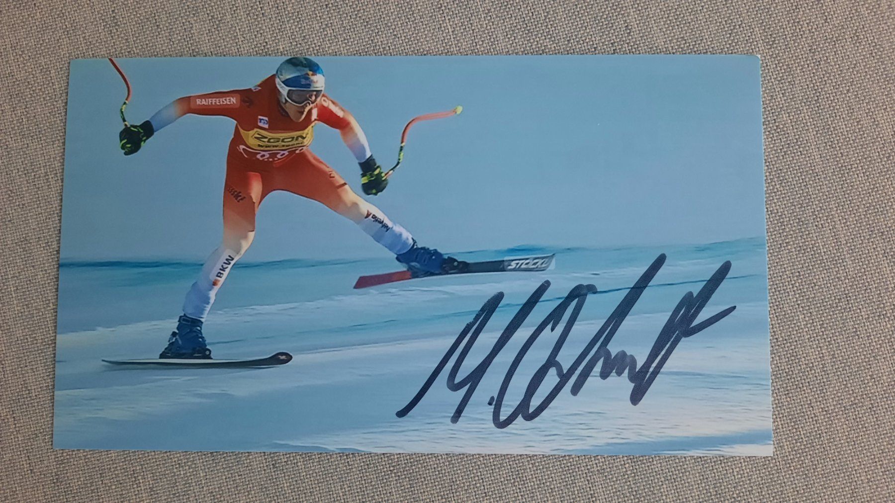 Autografi: Autogramm Marco Odermatt – Usato da Schmerikon venduto da Olympia04