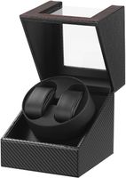 Uhrenbeweger 2 Uhren Automatik Box Karbon Effekt schwarz NEU
