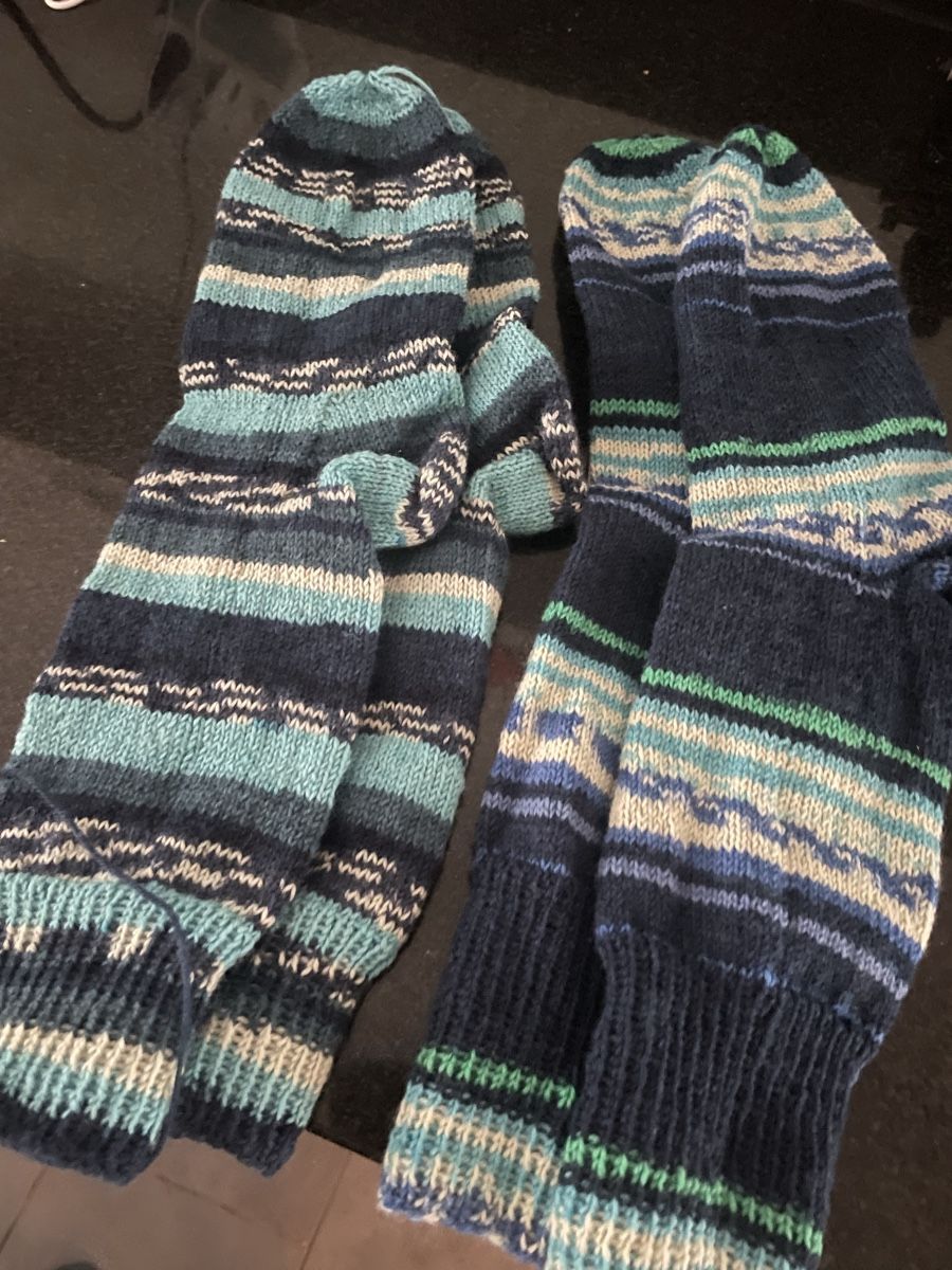 Calze: Handgestrickte Socken – Nuovo e nell'imballaggio originale da Oberembrach venduto da Marietta53