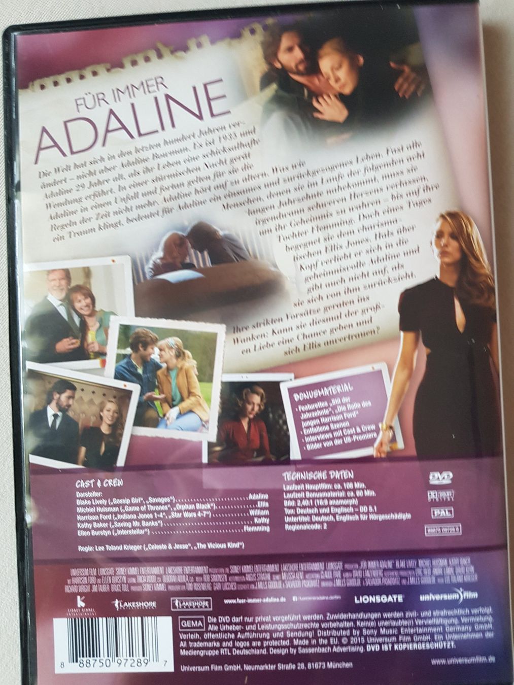 Tutti i DVDs: DVD Für immer Adalinea – Usato da thun venduto da lucky_manxy 1