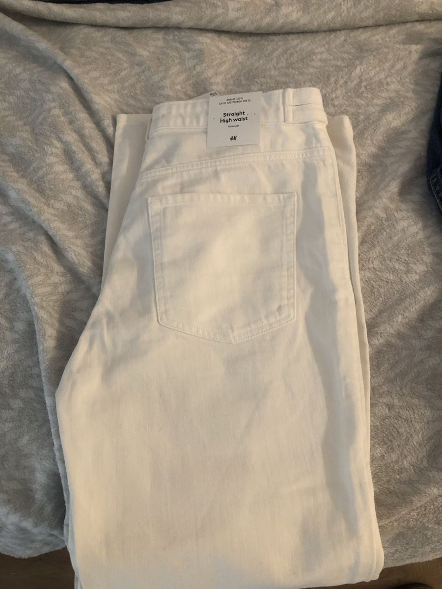 H&M Jeans: Jeans Bianco H&M  – Nuovo e nell'imballaggio originale da Uster venduto da mar_pqx5