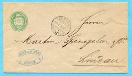 Tüblibrief von Zürich nach Lindau 1876