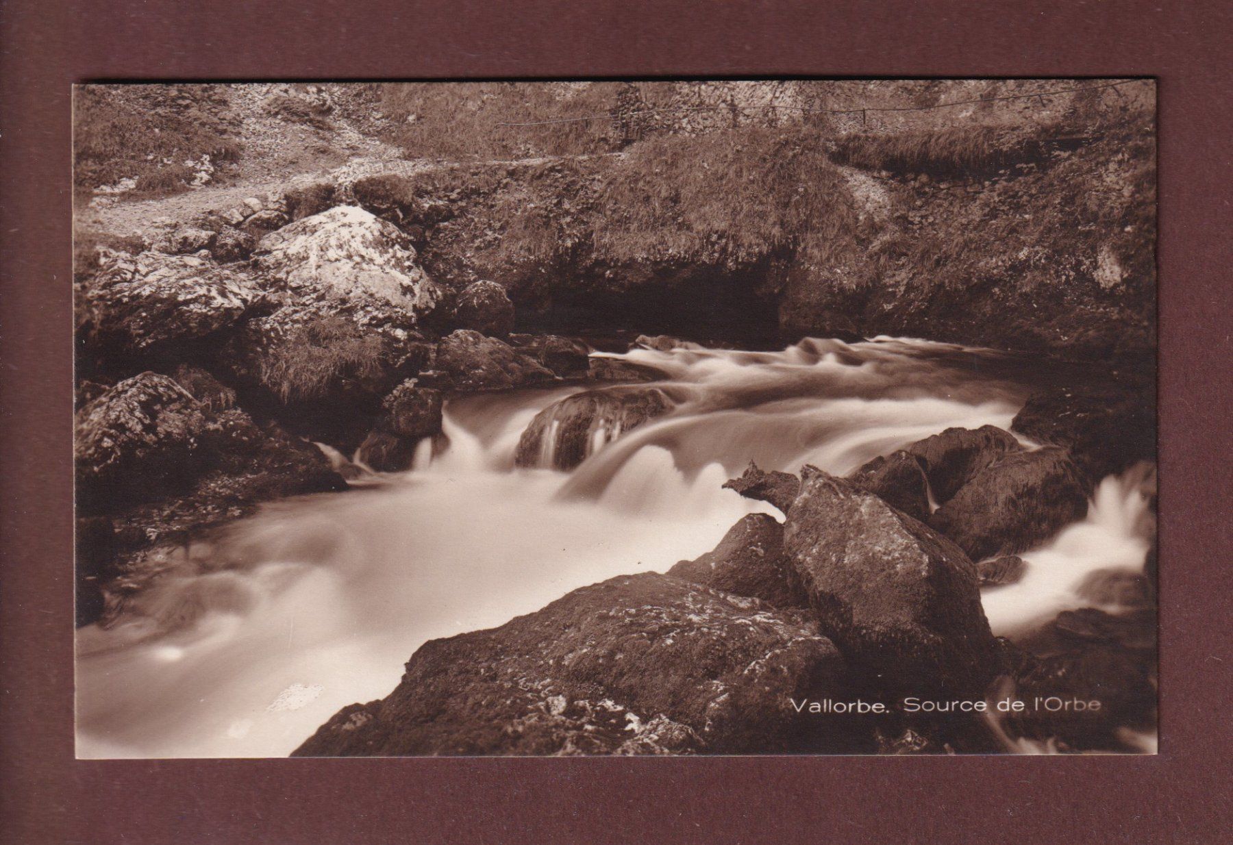 Cartoline postali: VALLORBE - Source de l'Orbe – Usato da Pully venduto da nicecards-shop