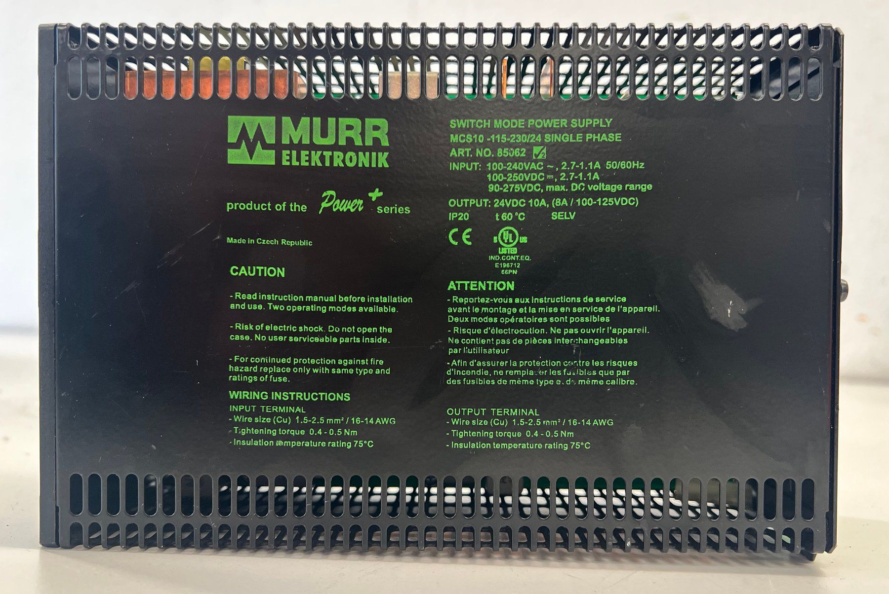 Matériel de laboratoire: Murr Elektronik MCS10-115-230/24 Powersupply – D'occasion à Niederdorf par LeptonAG 1