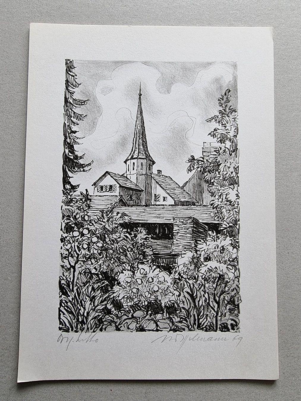 Arts picturaux & lithographies: Diggelmann Alex Walter    LITHOGRAPHIE SIGNIERT – D'occasion à Gersau par grafik-kunst