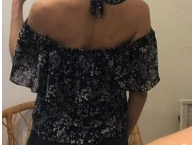 Michael Kors Top: Top épaules dénudées à fleurs Michael Kors – Nuovo (secondo la descrizione) da Genève venduto da vic_s9c5 5