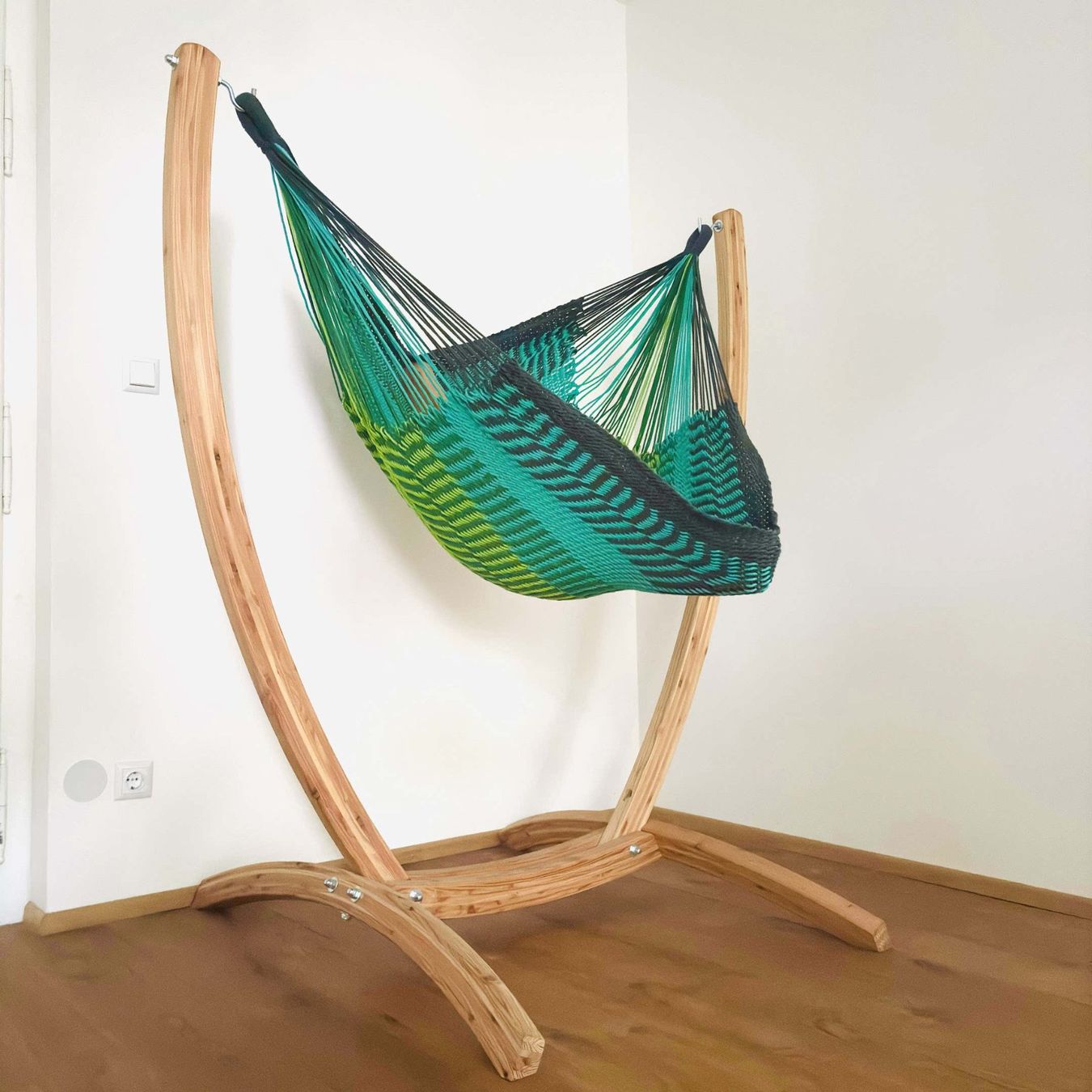 Poltrone pensili da giardino: MacaMex Netz-Hängesessel-SET Ocean Baumwolle – Nuovo e nell'imballaggio originale da Tulln venduto da HaengemattenShop