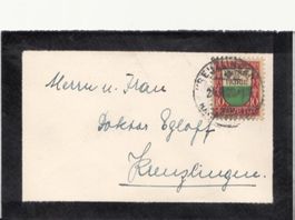 SBK J13 auf Trauerbrieflein Kreuzlingen