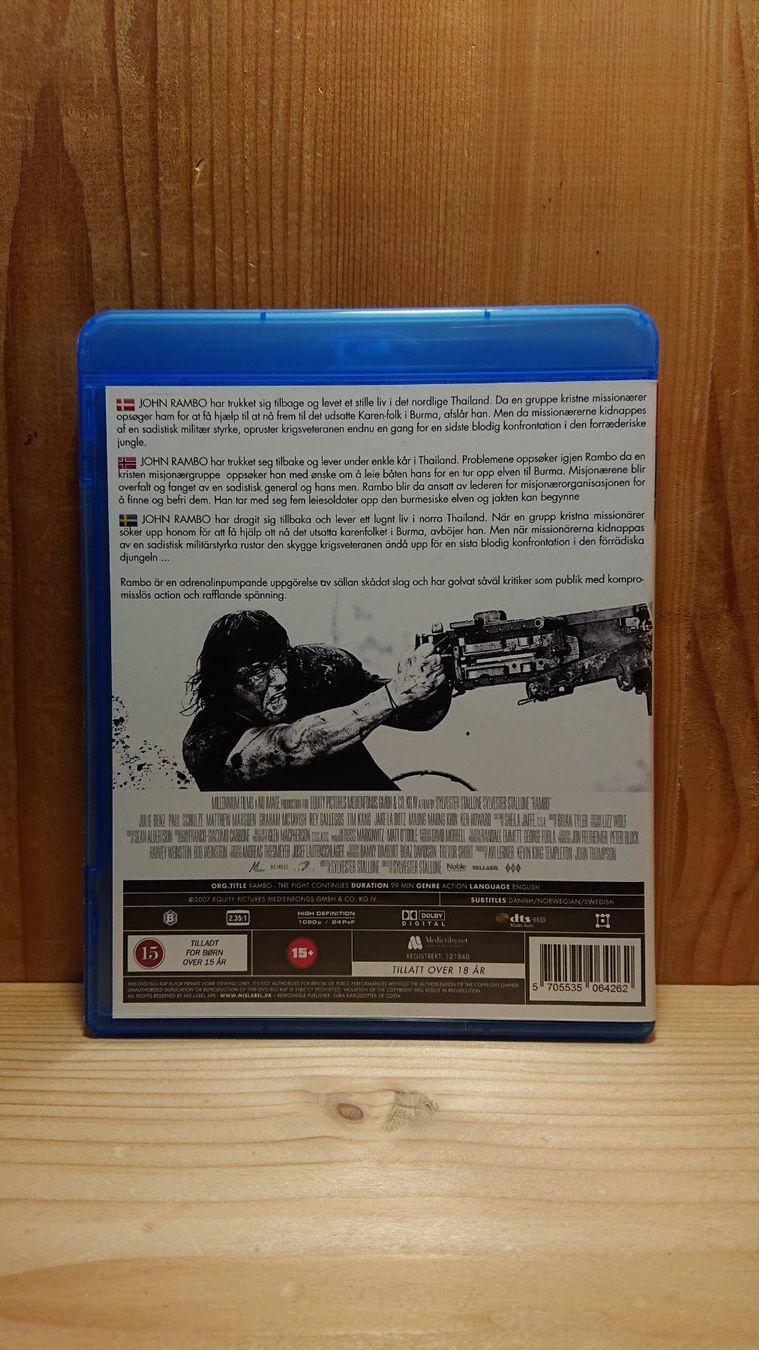 Alle DVDs: JOHN RAMBO Blu-Ray Extended Cut Dänische Version – Gebraucht aus Wilderswil von Exebub 1