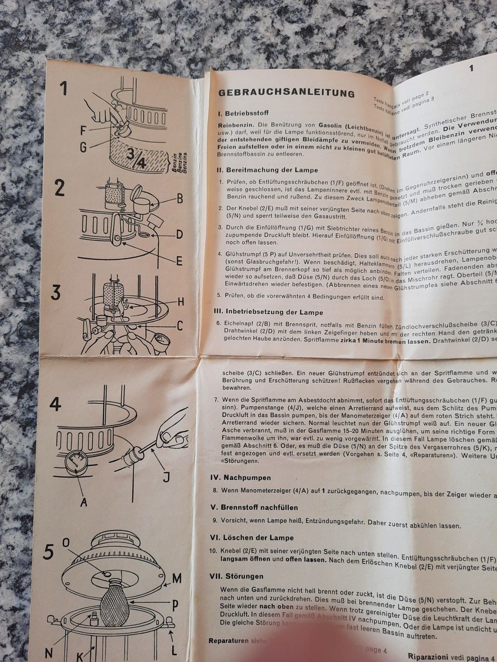 Bücher: Gebrauchsanleitung HASAG No. 551 LD  dfi – Gebraucht aus Ruswil von Sammlergeist 1