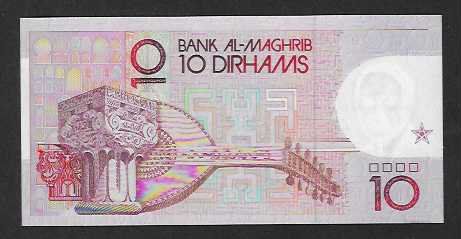 Banconote: Morocco  10  Dirhams  Bankfrisch – Nuovo (secondo la descrizione) da Gordola venduto da coinsandnotes 1
