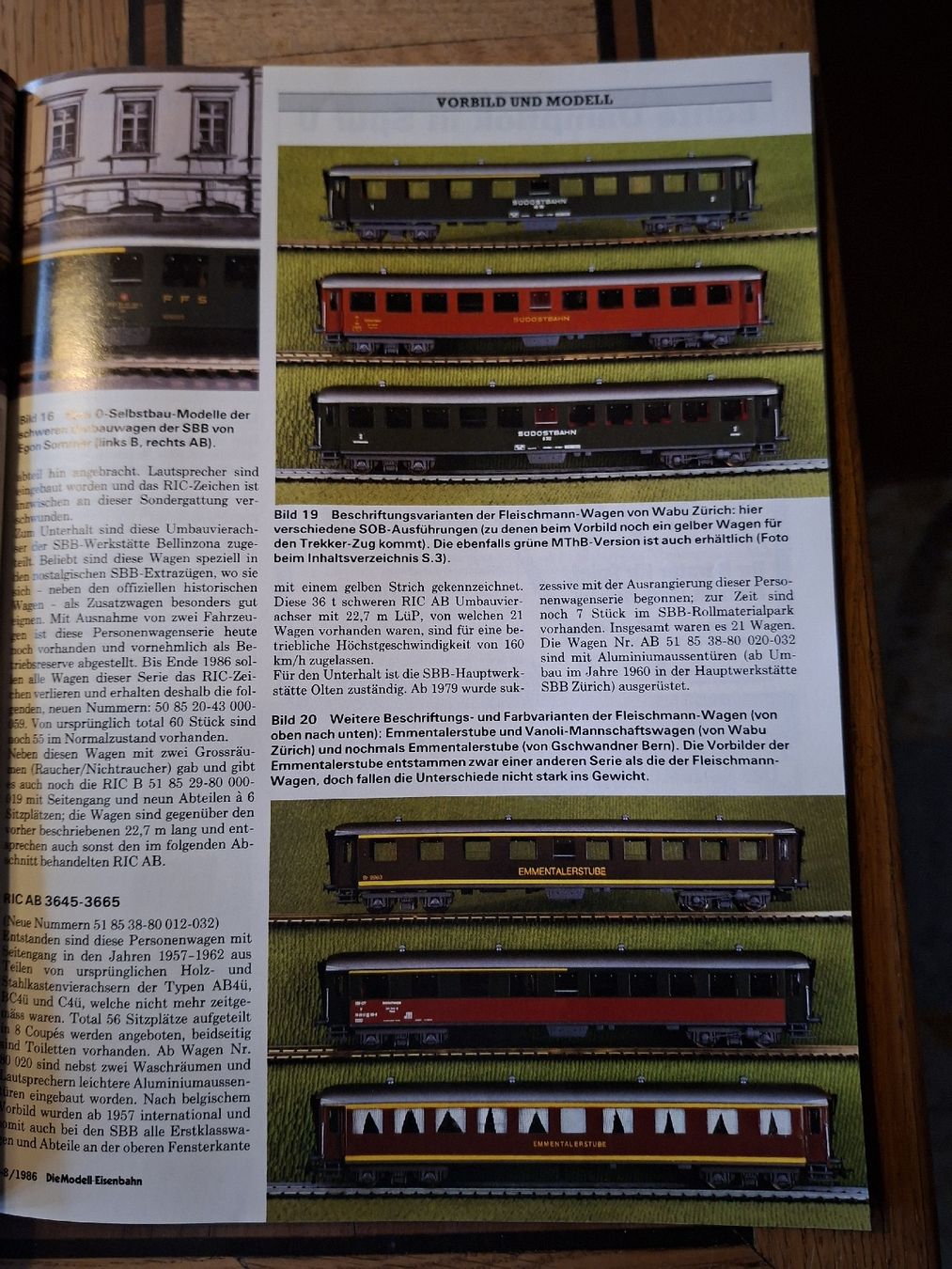 Riviste & Magazine: Modell Eisenbahn Zeitschrift 7/8  1986 – Nuovo (secondo la descrizione) da Lohn-Ammannsegg venduto da schwerti53 2