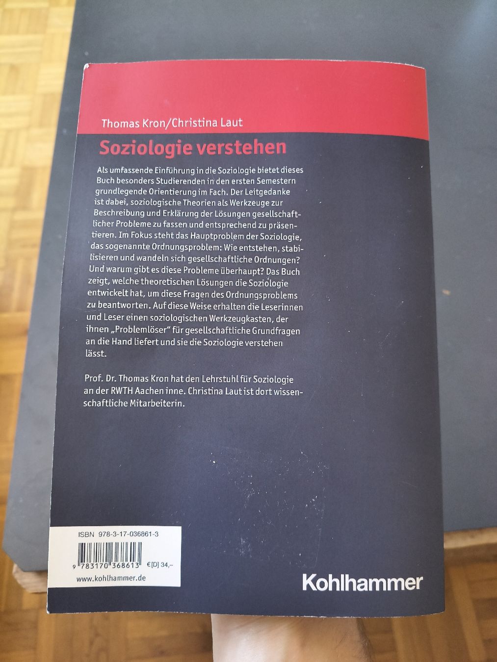 Libri: Buch Soziologie verstehen – Usato da Luzern venduto da val_9vv5 1