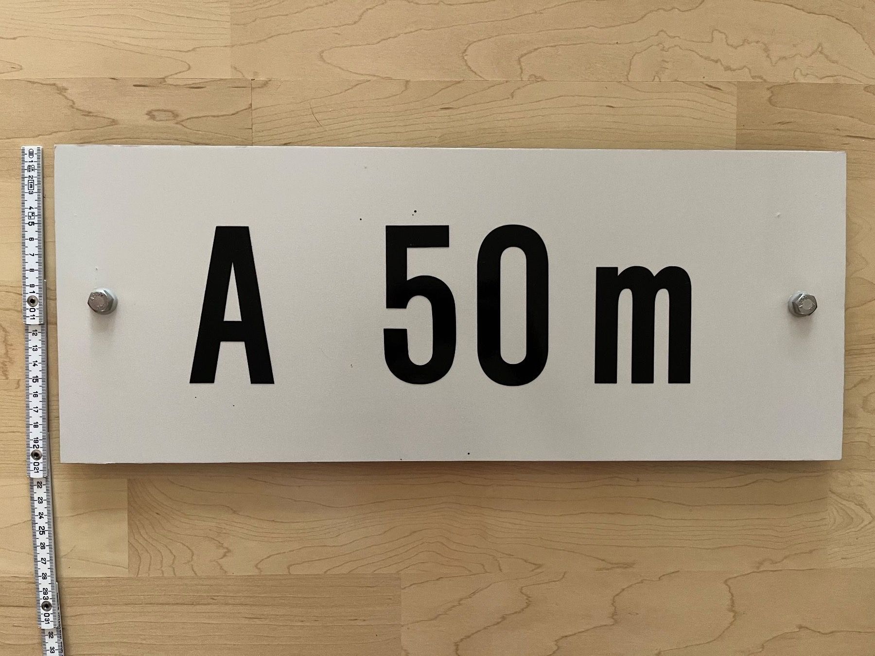 Schilder: Schild A 50m – Gebraucht aus Zürich von Gurkis