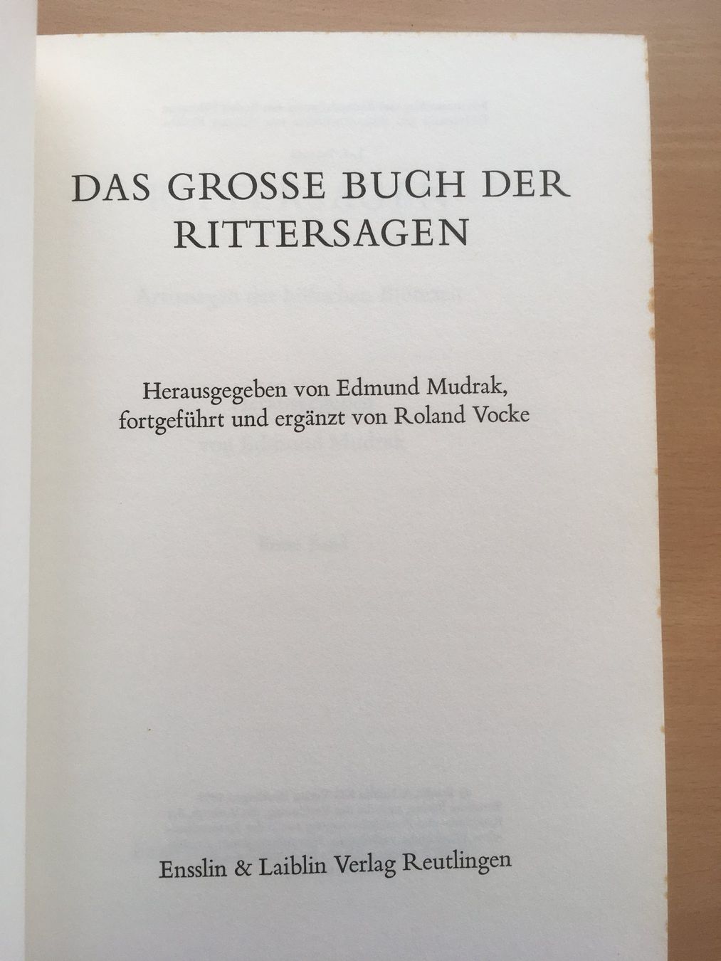 Bücher: Das grosse Buch der Rittersagen (1969) – Gebraucht aus Grenchen von Kogi7 2