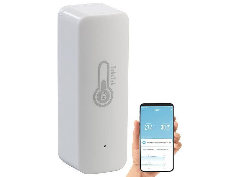 Altro per la casa: WLAN-Temperatur- & Feuchtigkeits-Sensor, mit Smartphone-APP – Nuovo e nell'imballaggio originale da Giubiasco venduto da softmail 2