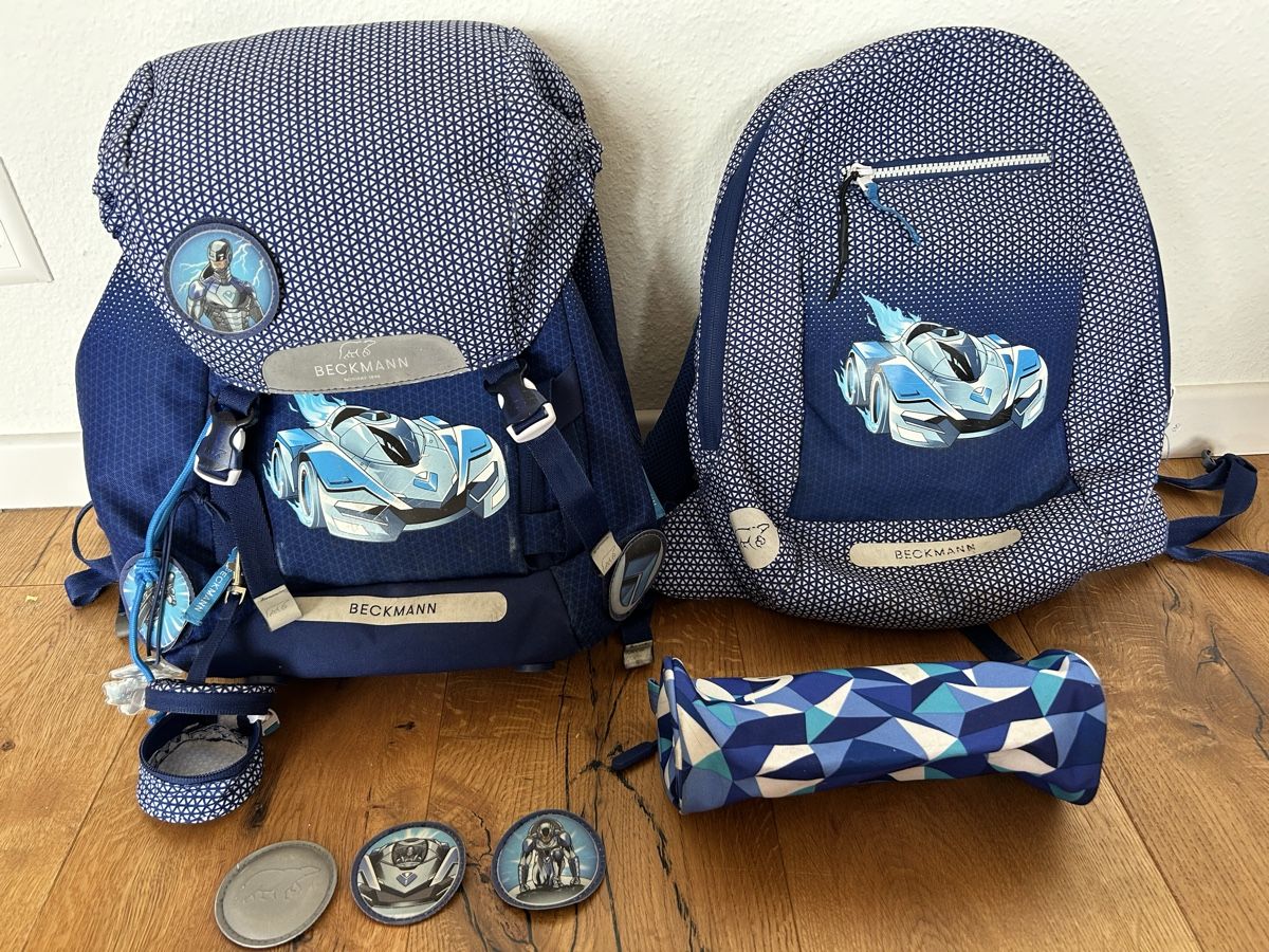 Borse & Zaini: Beckmann Schulrucksack Set Auto Motiv  – Usato da Röschenz venduto da c_k_wj8r